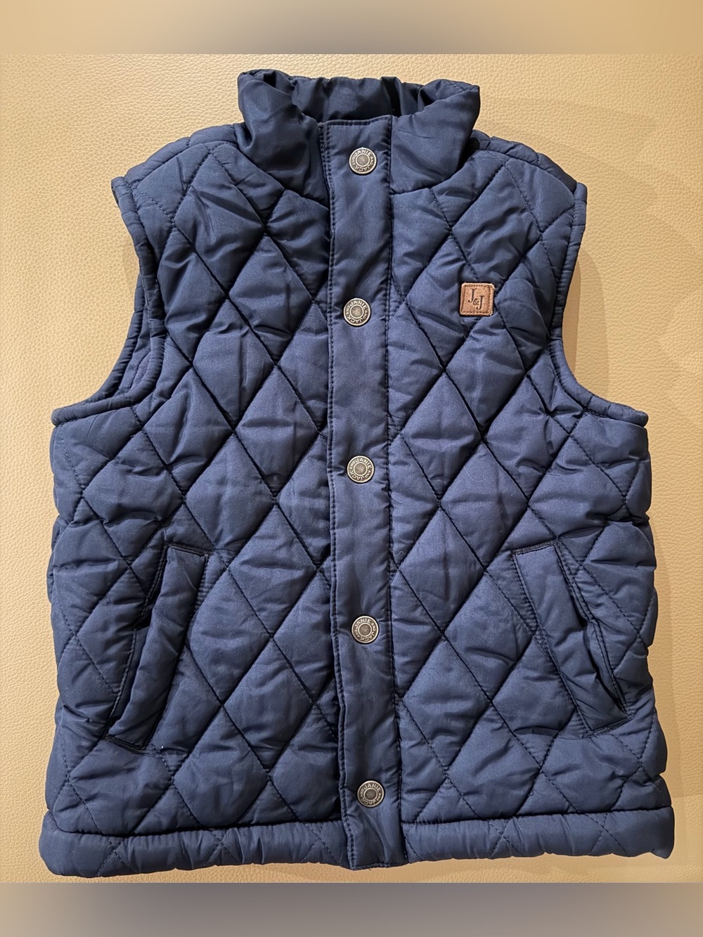 ☃️Janie & Jack Quilted Navy Vest